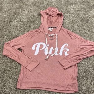 pink hoodie, sweater